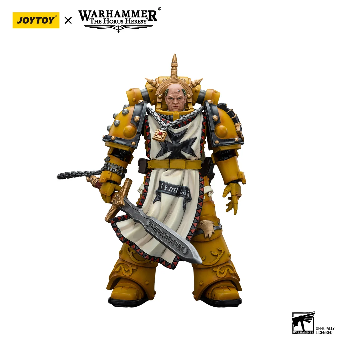 

JOYTOY Warhammer 1/18 Action Figure Imperial Fists Sigismund First Captain of the Imperial Fists Mobile Soldier Model Toy