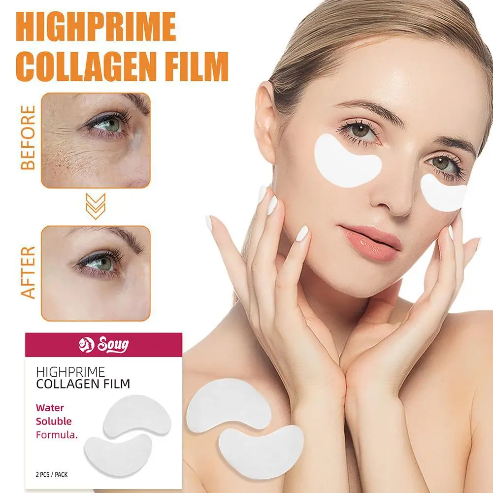 Collagen Soluble Film Anti Aging Remove Dark Circles Firming Eye Lift Care Fade Moisturizing Eye Mask Skin Wrinkles K3W3