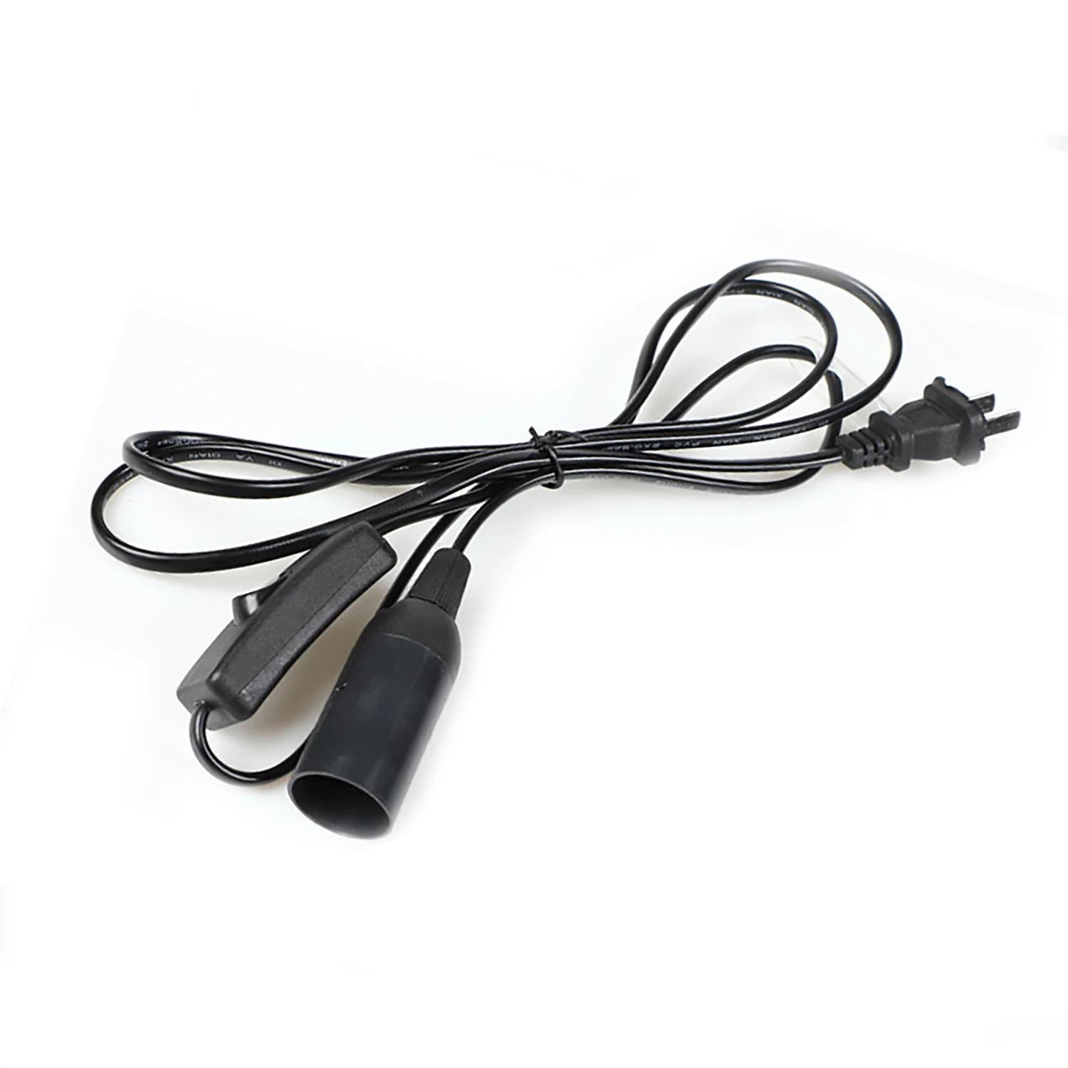 1.8/3/5M Extension Power Cord Switch With E27 Lamp Base Holder For Pendant Led Bulbs Fixture Hanglamp Suspension Socket Black