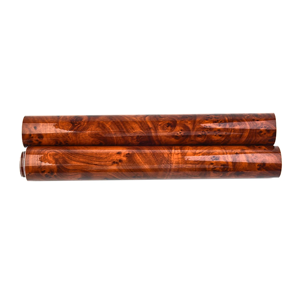 Auto Internal Wood Grain Stickers Adhesive DIY Film Wood Grain Vinyl Decal Auto Interior Part High Glossy Stickers 30*120CM
