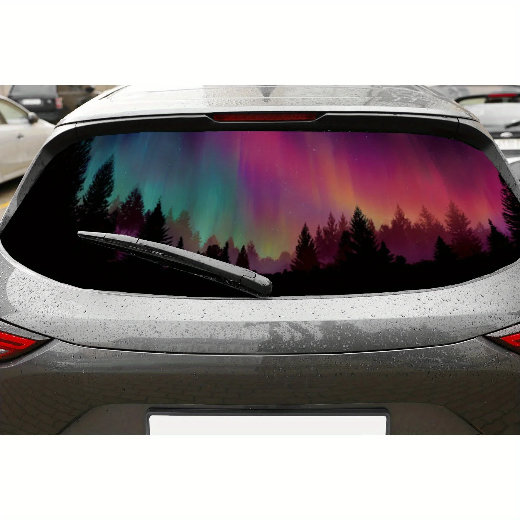 

Mesmerizing Northern - aurora Car Rear Window Sticker, Auto Protection Vinyl Wraps Decal, Waterproof Self-adhesive and Anti-scra
