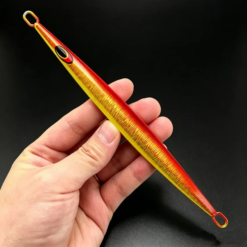 1pc Slow Fall Jigging Lure 200g Long Metal Fishing Jig Lure With Ass view 6