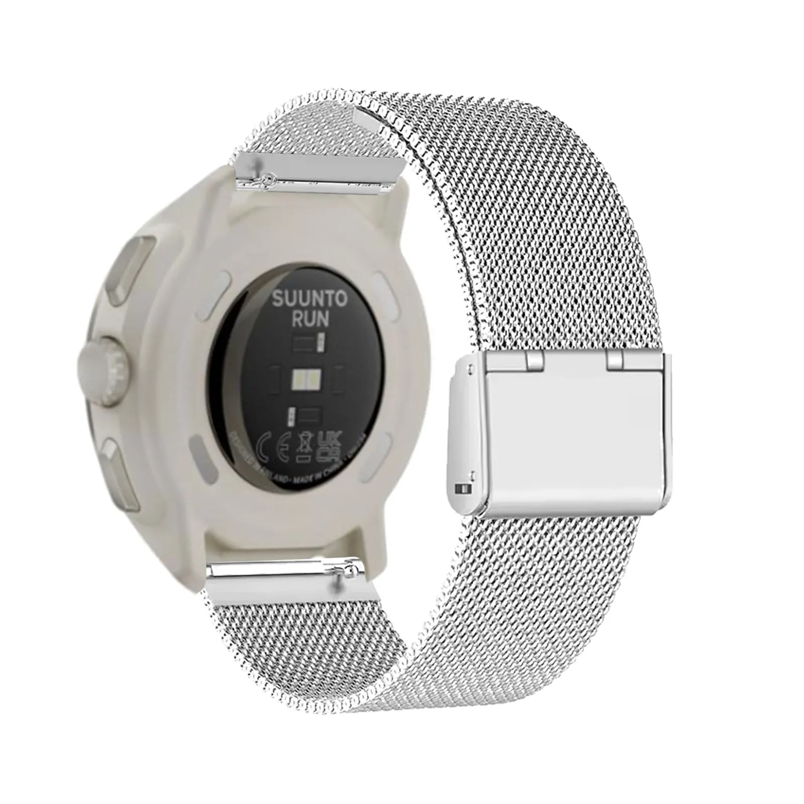 

Metal Bands for Suunto Run Band, Stainless Steel Mesh Breathable Strap