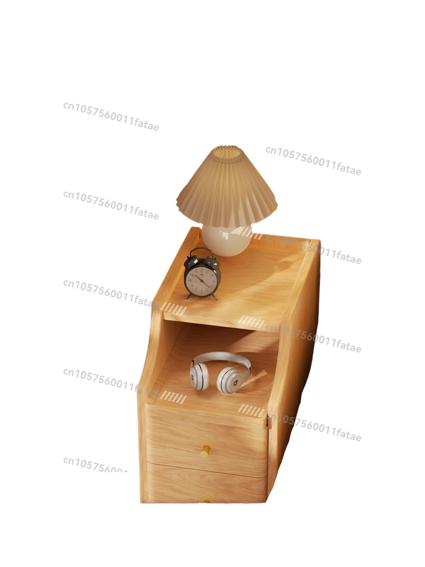 Extremely Narrow Bedside Table, Solid Wood Storage Cabinet for Home Bedroom, Small Bedside Simple Storage Cabinet