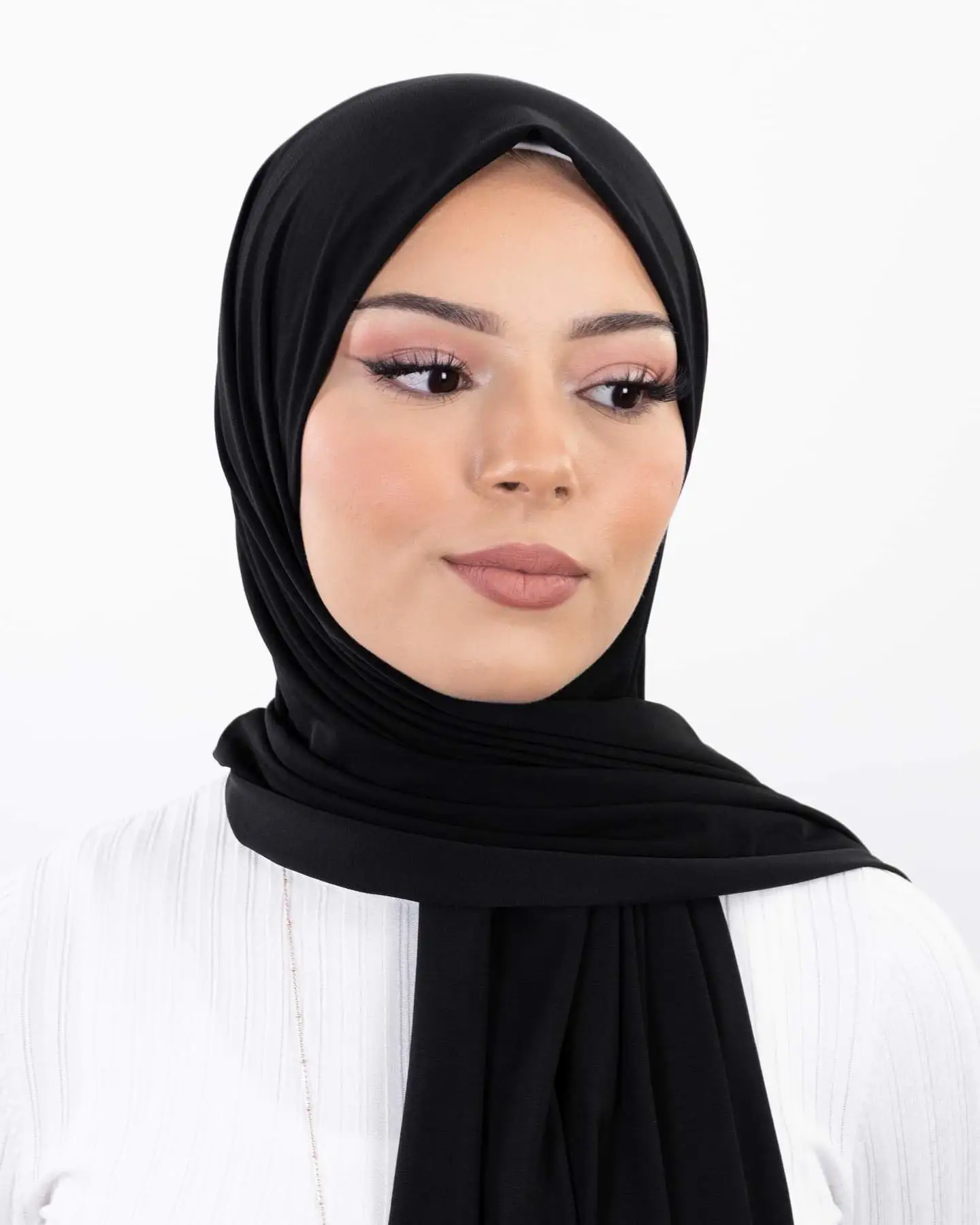 Pin Free Instant Chiffon Hijab Women Jersey Bonnet Islam Shawls and Wraps Bonnet Hijab Underscarf Cap Foulard Femme