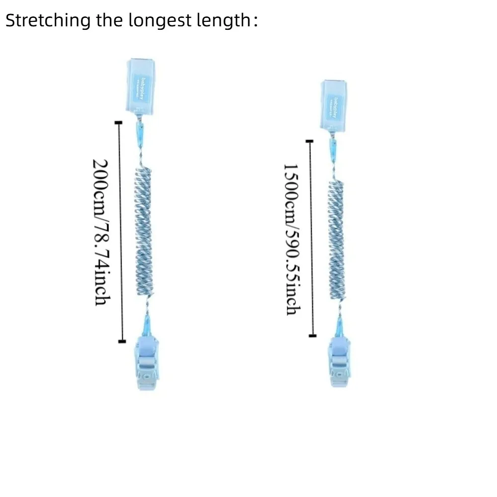 Elastic Baby Link Traction Rope Bracelet Reflection Children Safety Harness Key Lock Loss prevention Anti-lost Wrist Link Band