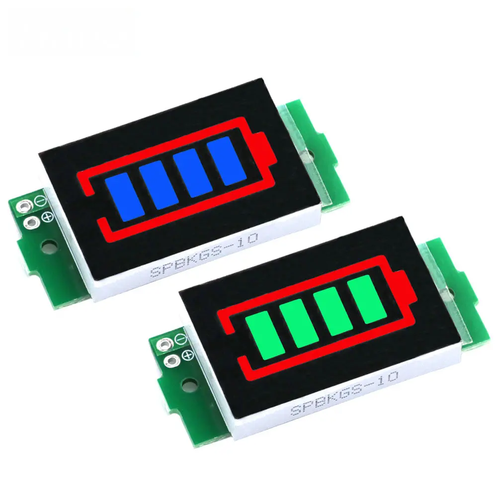 1-8S 1S/2S/3S/4S Single 3.7V Lithium Battery Capacity Indicator Tester 4.2V Display Electric Vehicle Battery Power Tester Li-ion