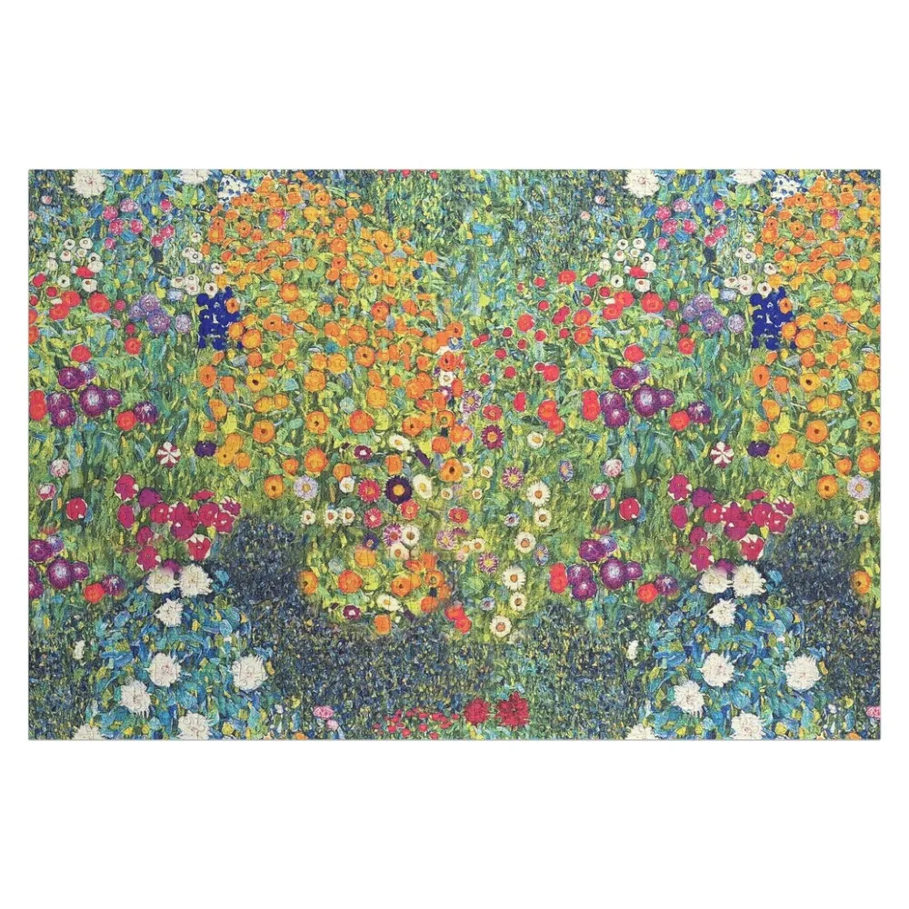 

Flower Garden by Gustav Klimt (seamless pattern version) Jigsaw Puzzle Custom Novel Toys For Children 2022 Wooden Adults Puzzle