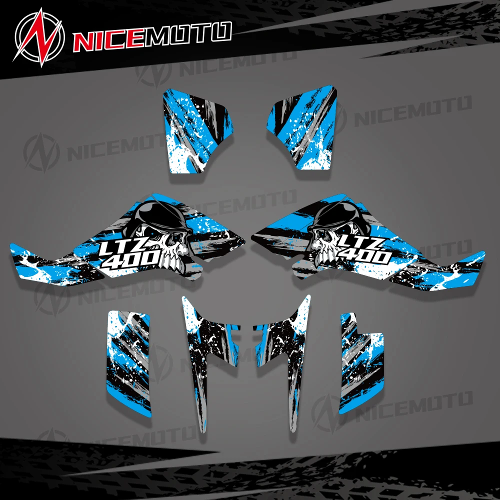 NICEMOTO LTZ400 Graphic Decals Sticker Kit DECO Dekor For Suzuki LTZ 400 2003 2004 2005 2006 2007 2008