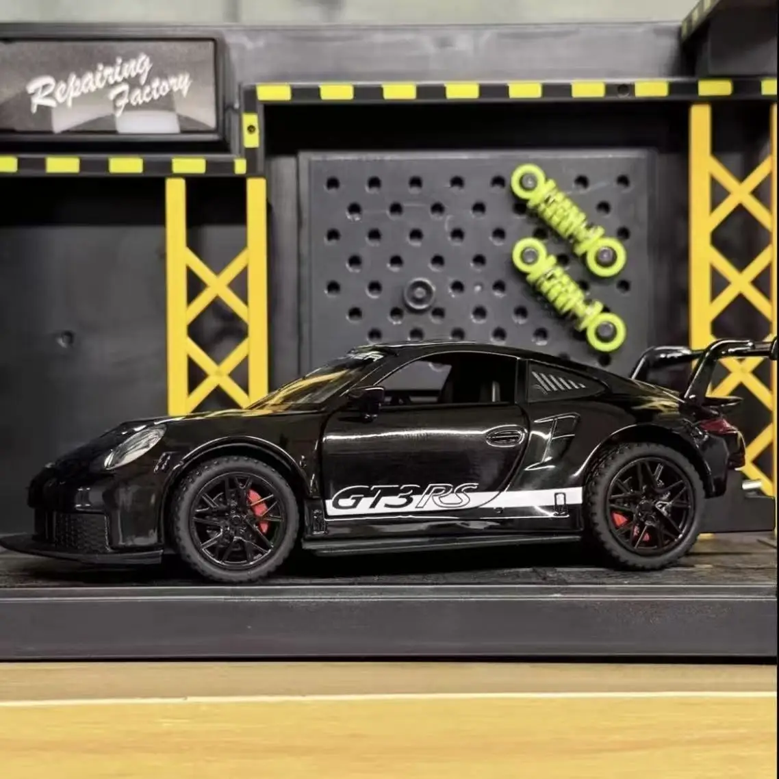

High Grade Collection 1:32 GTR Alloy Racing Car Model Sound Light Simulation Supercar Trendy Ornament New Arrival Gift For Boys