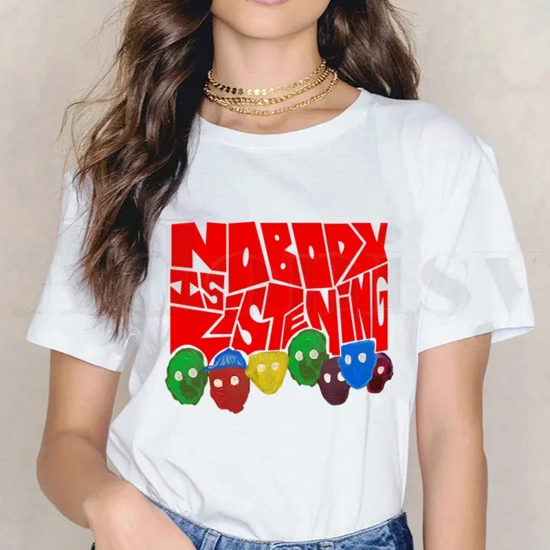 Nobody Is Listening Harajuku Zayn Malik Short Sleeve Female Tops Tees Harajuku  VintageT Shirts Women's T-shirt