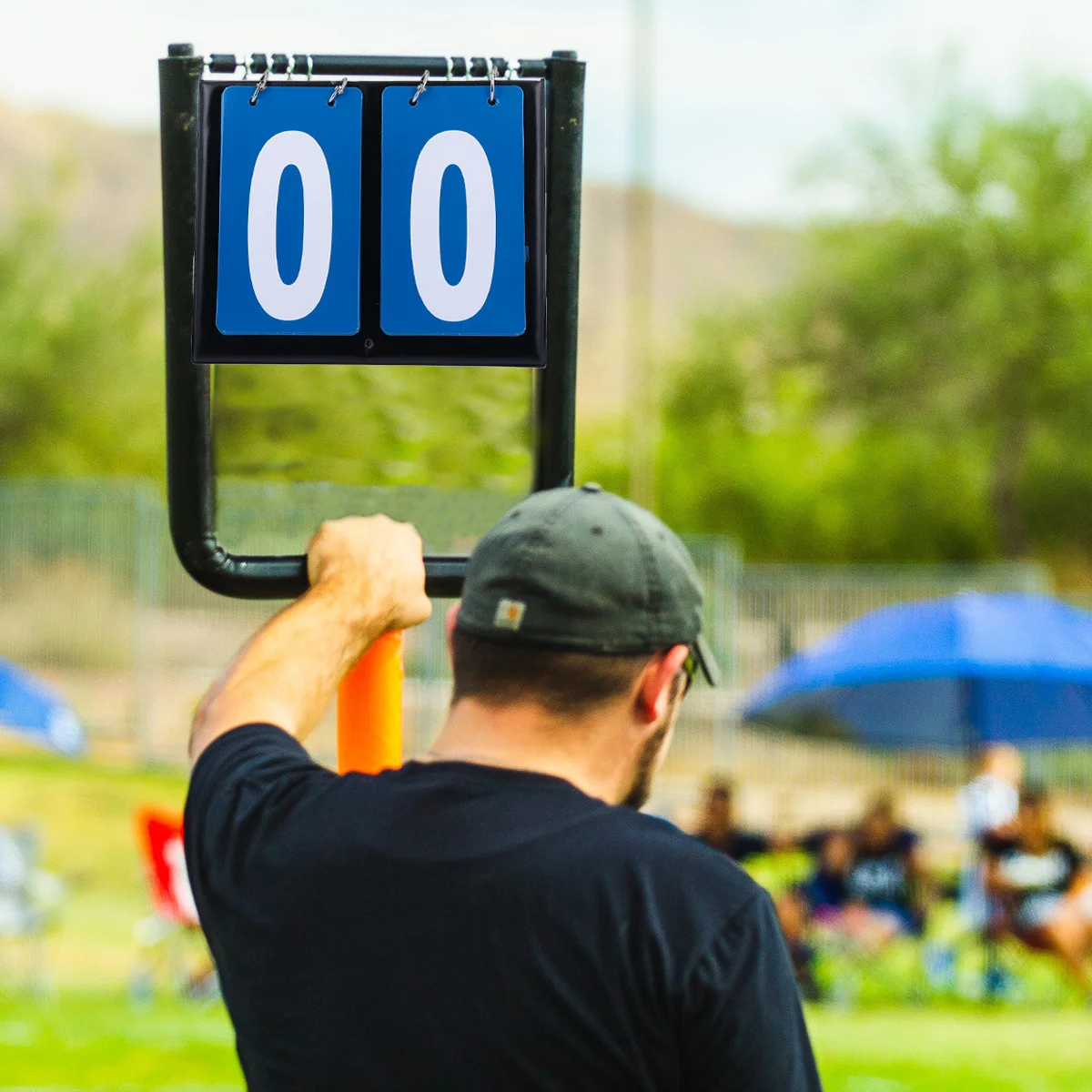 Flip Card Match Scoreboard Flipper Basketball for Sport Drainage Badminton Number Pvc