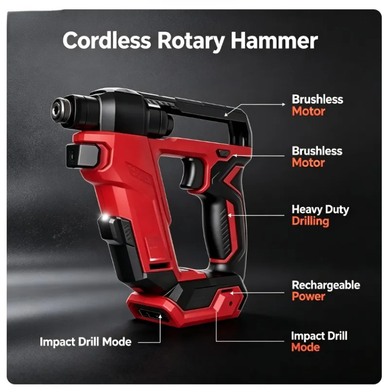 DL6300 12/20V Dual‑Voltage Brushless Drill Driver Lithium‑Ion Cordless Screwdriver Multi‑Purpose for Household Industrial Repair