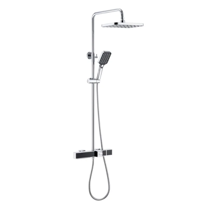 

Brushed rose gold, shower set European style, all copper shower faucet household bathroom, light luxury gold rain shower