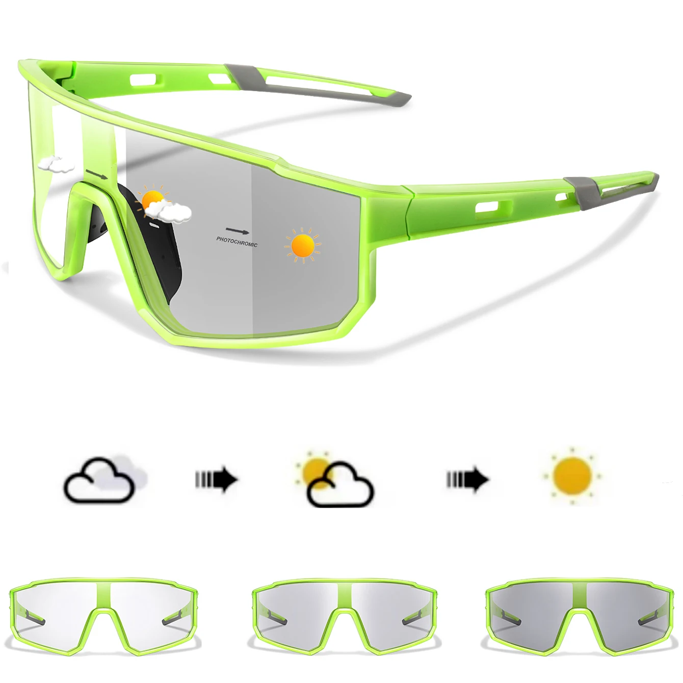 AliExpress UK Fashion Brand Men Women Bicycle Photochromic Eyewear MTB Bike Fishing Running Cycling Sports