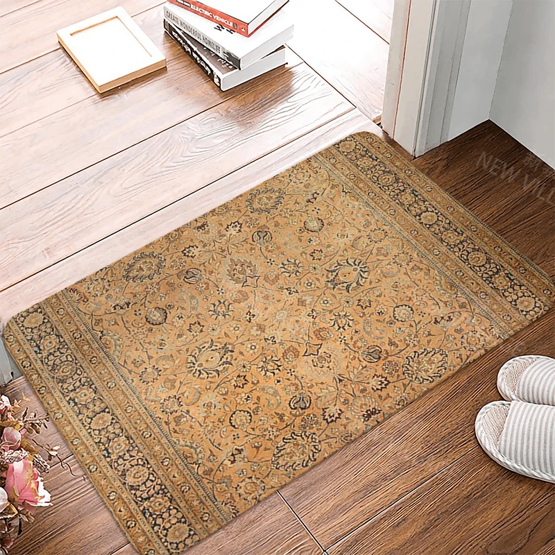 Anti-slip Bath Mat Bathroom Small Rug Shower Mat Home Decor Door Mat Kitchen Bedroom Entrance Room mats Morocco vintage Persia