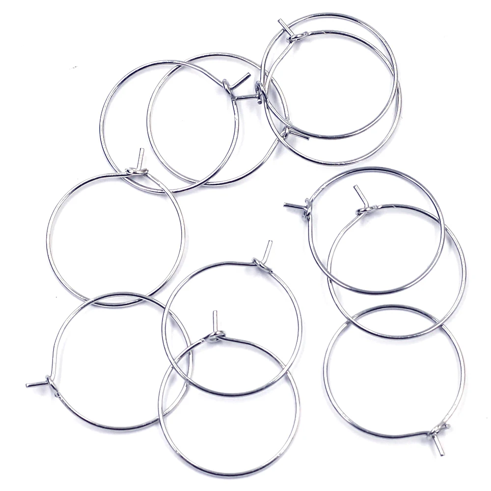 

5000Pcs Silver Tone Wine Glass Charm Rings Earring Hoops Jewelry Charms Findings Wholesales 25x20mm