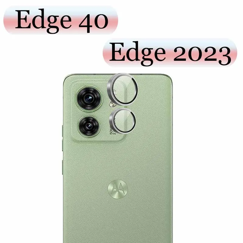 

Matel Ring Camera Protector For Motorola Moto Edge 40 Camera Glass Edge 2023 Lens Protector 3D Design High-quality