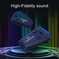 creative Motorcycle Hat Wireless IPX6 Noise Cancellation Intercom RGB Light Speaker for Double Use supplies for Atv Dirt Bike