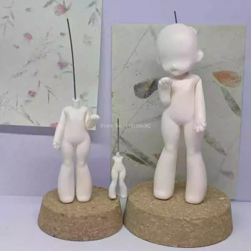Super Light Clay Q Version Cartoon Doll Cute Body Silicone Mold DIY Polymer Clay Animation Character Body Contour Making Tools