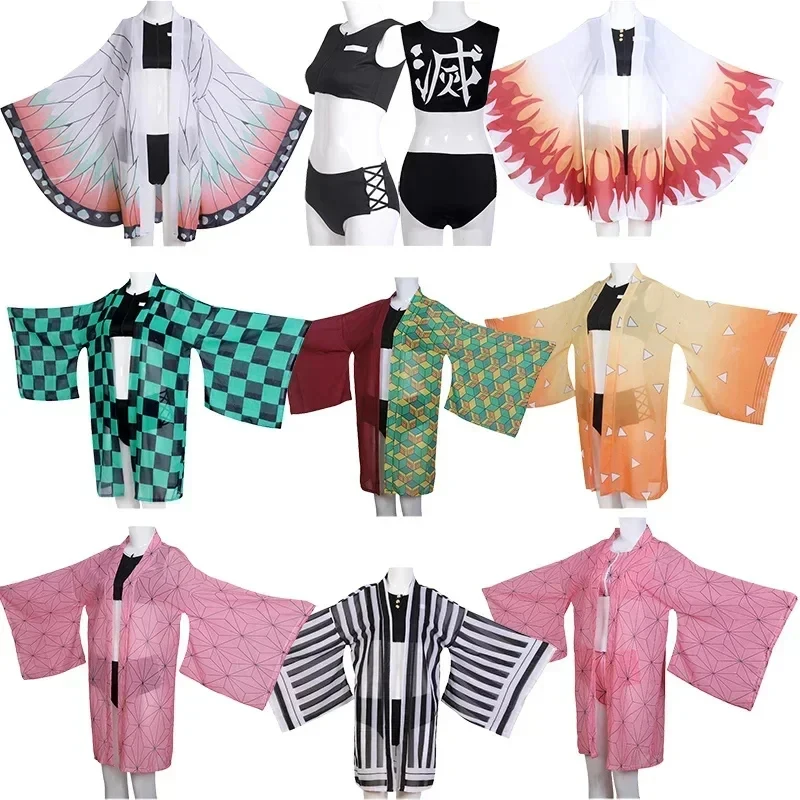 

ABC123Kochou Shinobu Nezuko Tanjyrou Zenitsu Tomioka Giyuu Kyoujurou Bikini Swimsuit Swimwear Anime Summer Bathing Sub;6'j,k.9;a