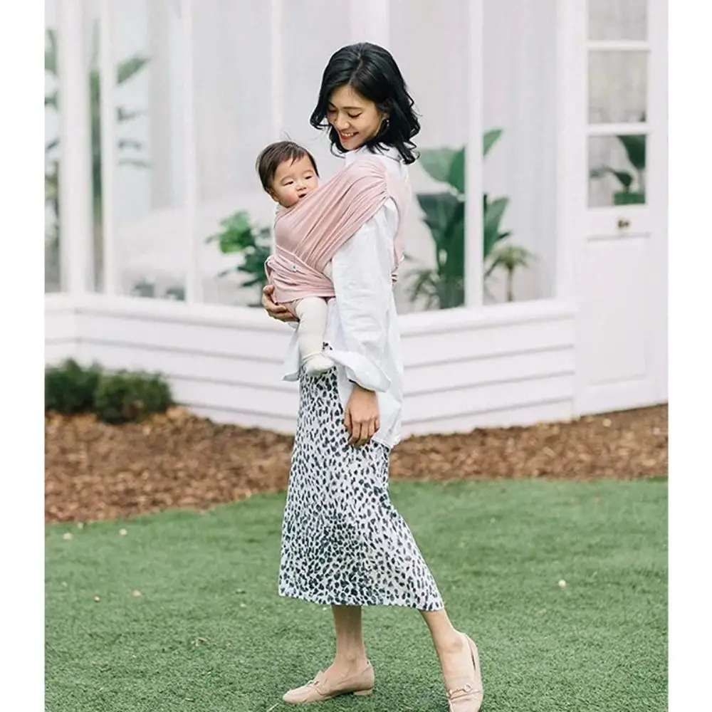 

Newborn Front Holding Baby Wrap Carrier Cotton Mesh Infant Backpacks Horizontal Holding Type Infant Kangaroo Bag