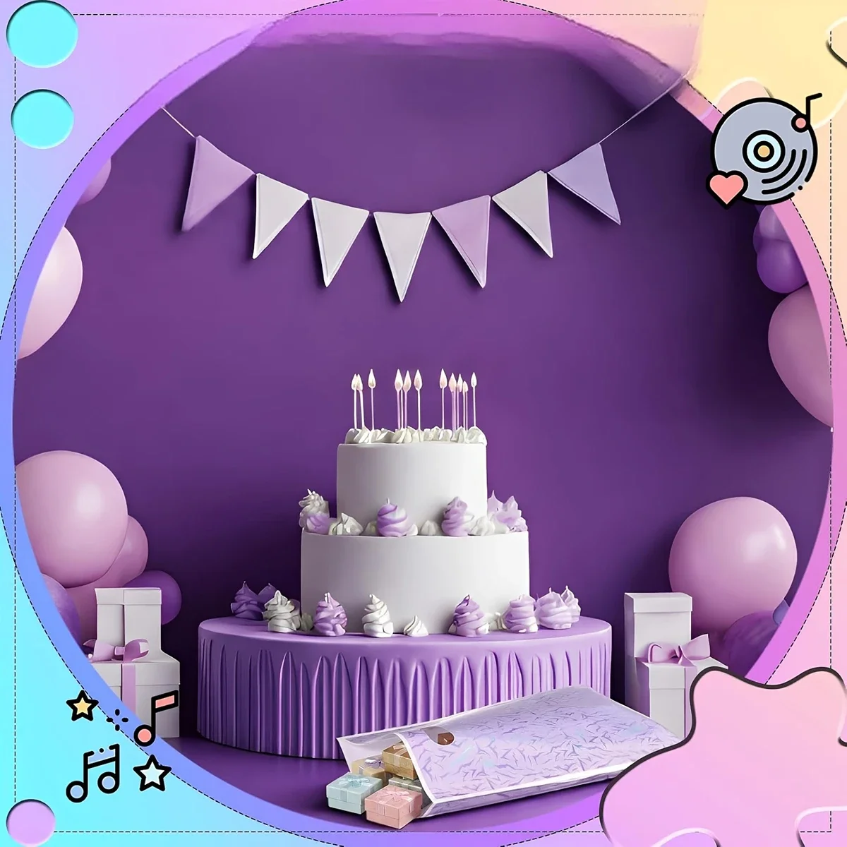 10/20 Stück K-Pop-Themen Anime-Party-Geschenktüten, geeignet für Musikpartys, Geschenktüten für Sänger-Geburtstage, dekorative Konzertdekorationen – Detail 3