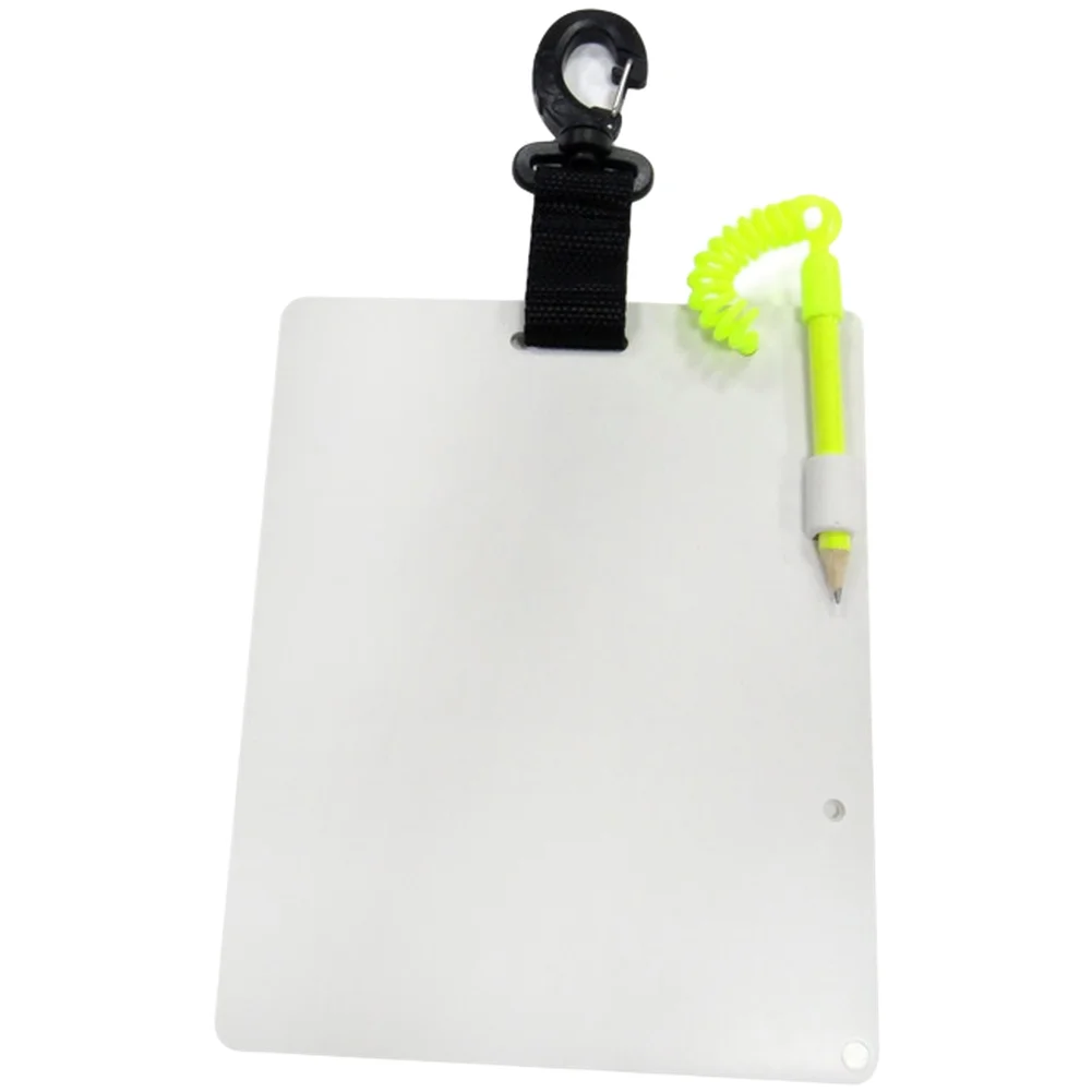 Diving Writing Board with Luminous Buckle Design Flat and High Strength ABS Construction for Submersible Performance