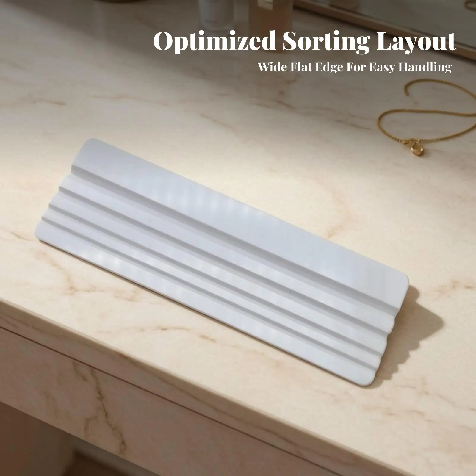Jewelry Stone Sorting Tray Plastic Diamond Setting Tools for Gemstones V Shaped Grooves Clean Background Organizer for Accurate