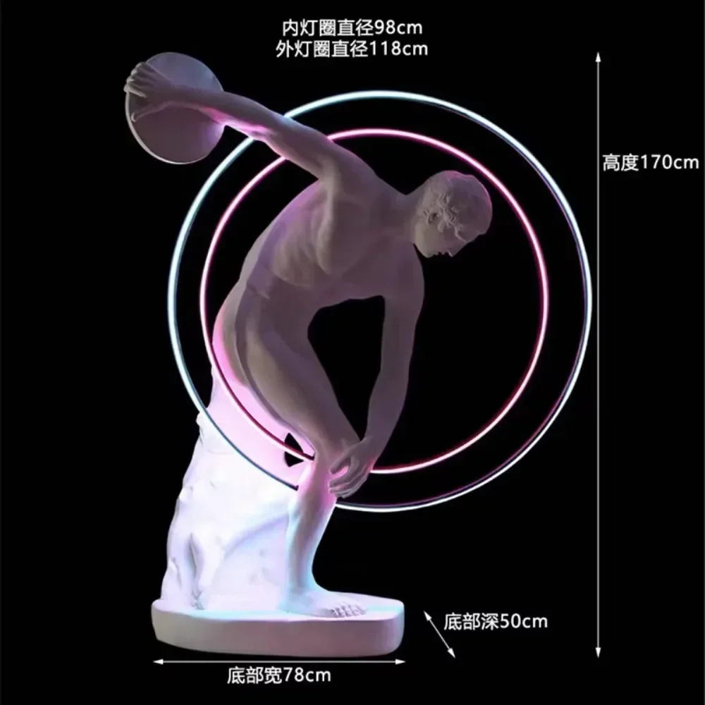 

Creative Body Sculpture Floor Lamp Home Furnishing Living Room Sales Office Showroom Cabinet Bar Art Soft