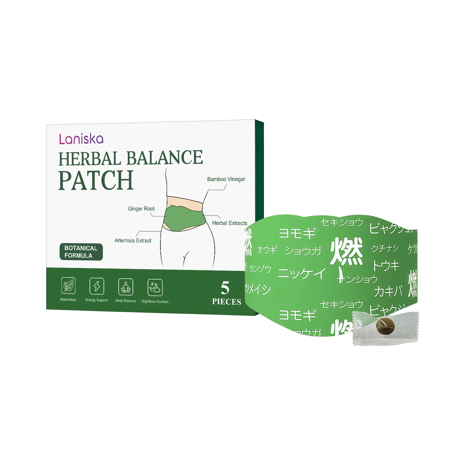 Mugwort Belly Button Patch Fat Burning Detox Slimming Enhance Metabolism Weight Loss Support Tool Breathable Body Shaping Patch