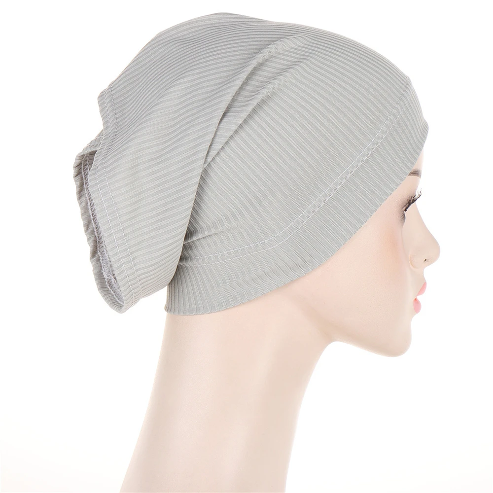 

Muslim Inner Hijab Cap Underscarf Head Cover Muslim Solid Knit Cotton Jersey Headscarf Islamic Ninja Hijab Scarf Tube Cap Bonnet