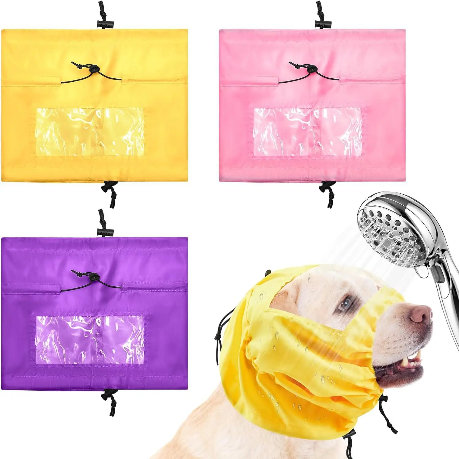 Pet bathing cap, waterproof ear hood for dogs when swimming, protective bathing hood to prevent water from entering dogs' ears