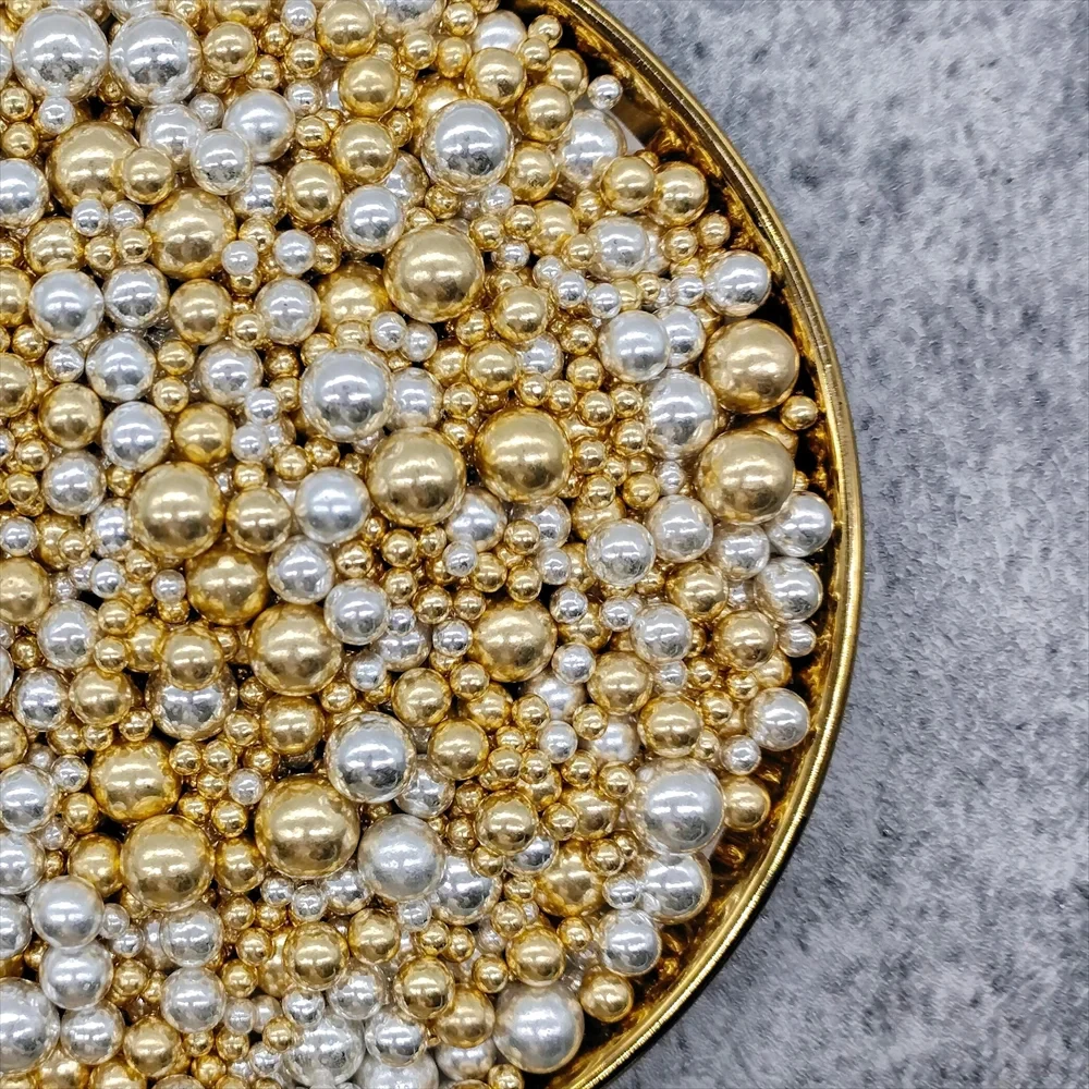 85 g goldener Perlen-Kuchenaufsatz für Geburtstag, Hochzeit, Valentinstag, Party, DIY-Kuchendekoration, nicht essbar, nur zur Dekoration – Detail 6