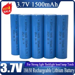 18650 3.7V 1500mAh Rechargeable Li-ion Battery for Mobile Phone Medical Equipment Strong Light Flashlight Flashlight Headlight