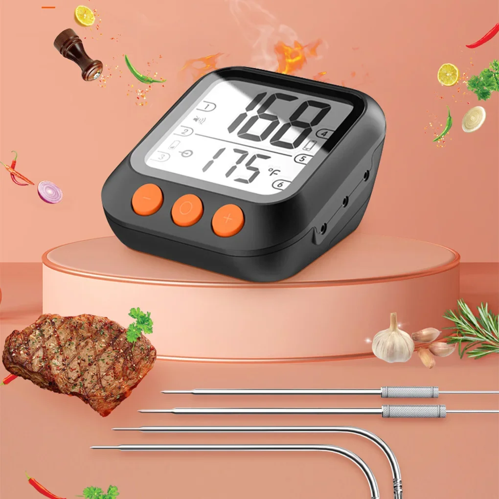 Tuya Smart BBQ Barbecue Grill Meat Thermometer Tuya Smart Life Mobile APP Control BBQ Water Temperature Measurement