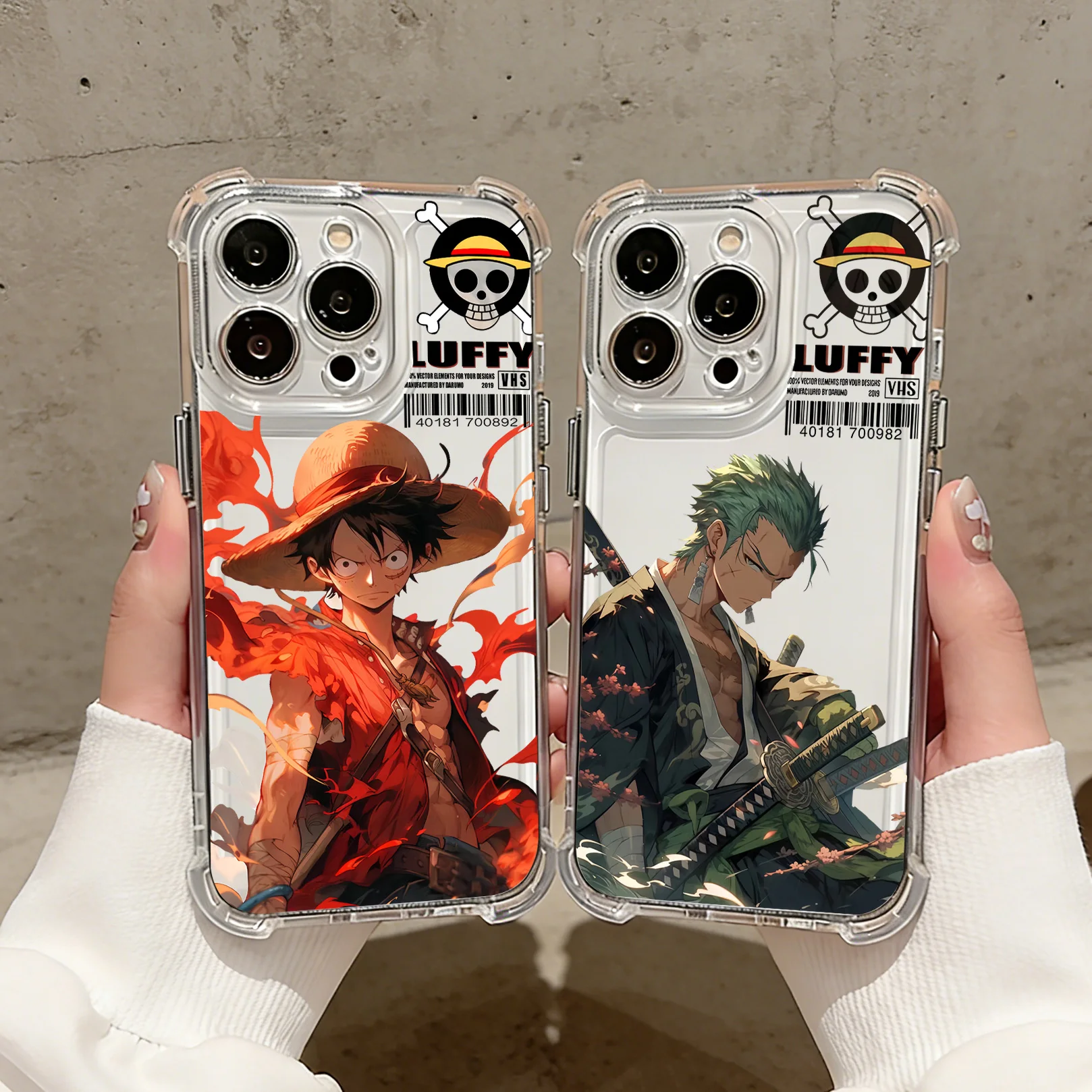 Luffys Zoros Phone Case For Samsung A37 A57 A17 A07 A06 A56 A26 A33 A54 A51 A13 A73 A55 A53 A36 A35 A34 A25 A24 A23 A16 4G 5G