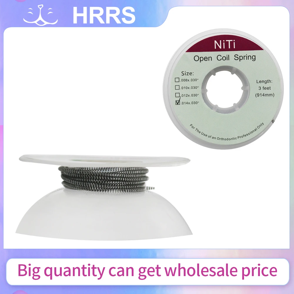 

1Roll 3Feet 914mm Orthodontic Niti Wire Open Coil Spring Roll