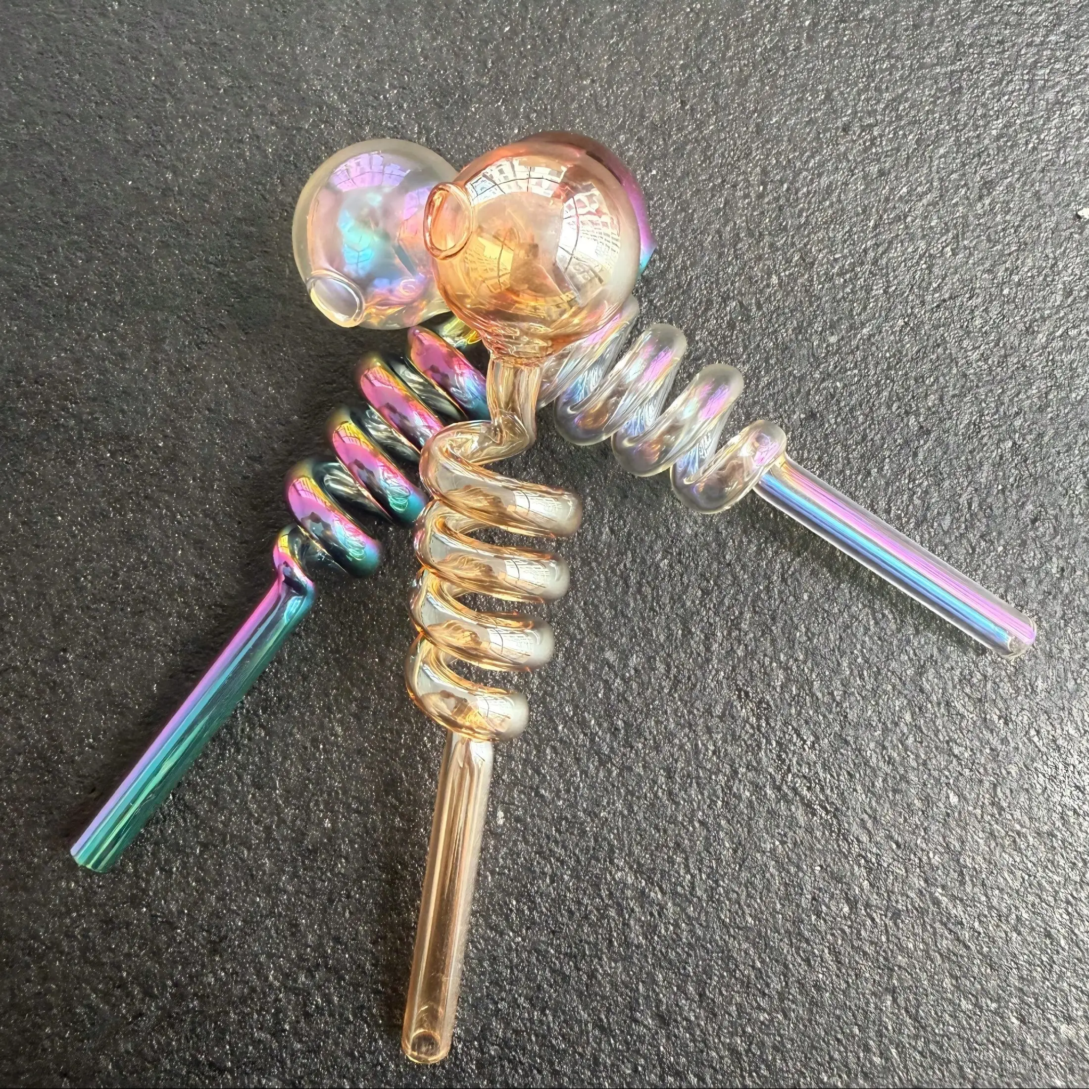 5.5-Inch Colorful High Borosilicate Glass Straws - For Birthday Parties/Cocktails/Whiskey/Coffee/Juice