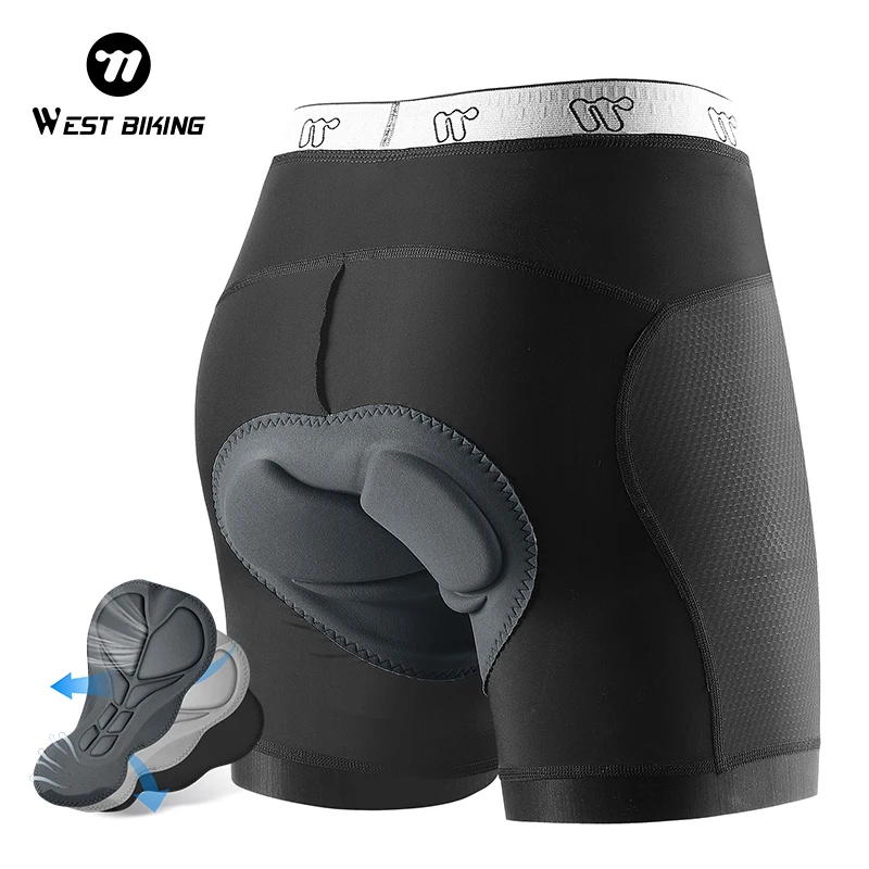 WESTBIKING Summer Men's Pro Cycling Shorts Breathable Underwear 3D Padded Sports Riding Bike MTB Leg Anti-Slip Bicycle Underpant