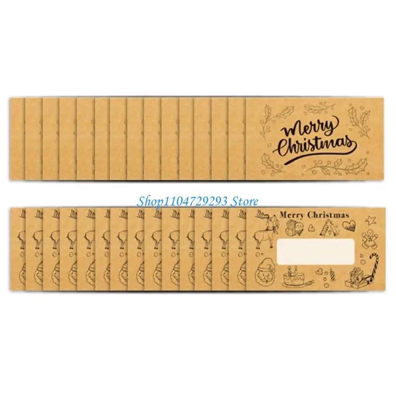 Y2GD 30 قطعة من بطاقات هدايا عيد الميلاد، بطاقات هدايا للخدش لحدث العطلات #3