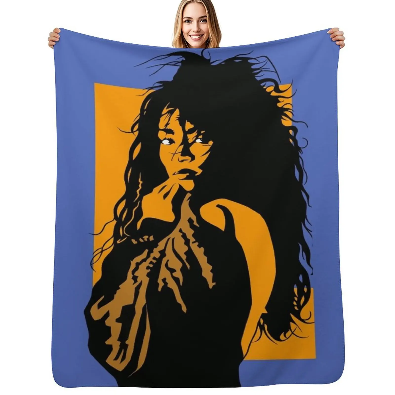 Jody Watley, Cut paper on board, 15 x 20, 2013 Throw Blanket manga Loose Bed linens Soft Beds Plaid on the sofa Luxury Blankets