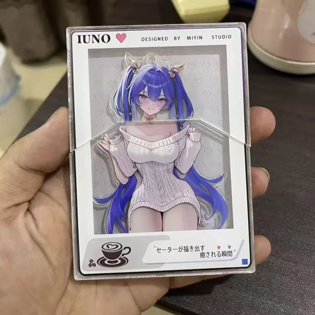 Game Blue Archive Wuthering Waves Yuno Slide-Out Acrylic Standee Sexy Cross-dressing Figure Stand Pendant Accessories Decoration