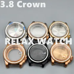 40mm Sapphire Glass 3.8 Crown Stainless Steel Watch Case for Japanese NH35 Automatic Movement