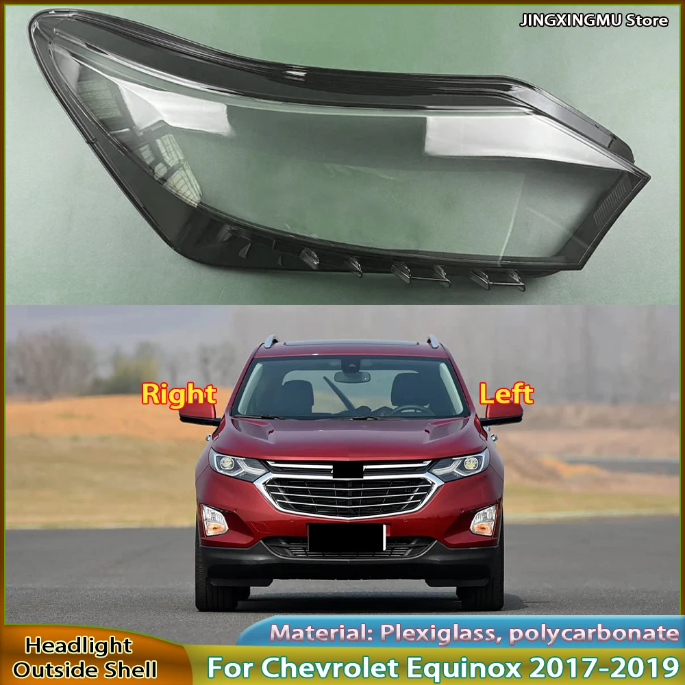 

Headlamp Lamp Shell Mask Lampshade Lens For Chevrolet Equinox 2017 2018 2019 Front Headlight Cover
