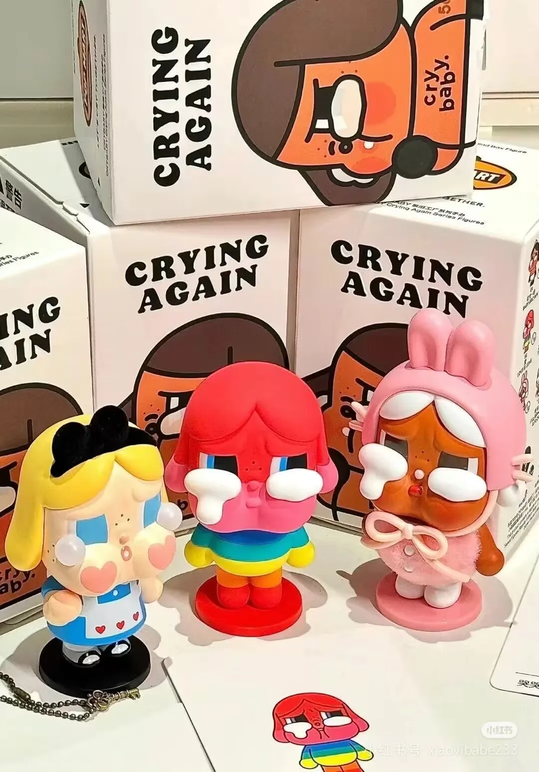 Cute Blind Box Crybaby Cry Again Series Cute Crybaby Mystery Box Pvc Model Doll Desktop Collection Birthday Toys Christmas Gifts