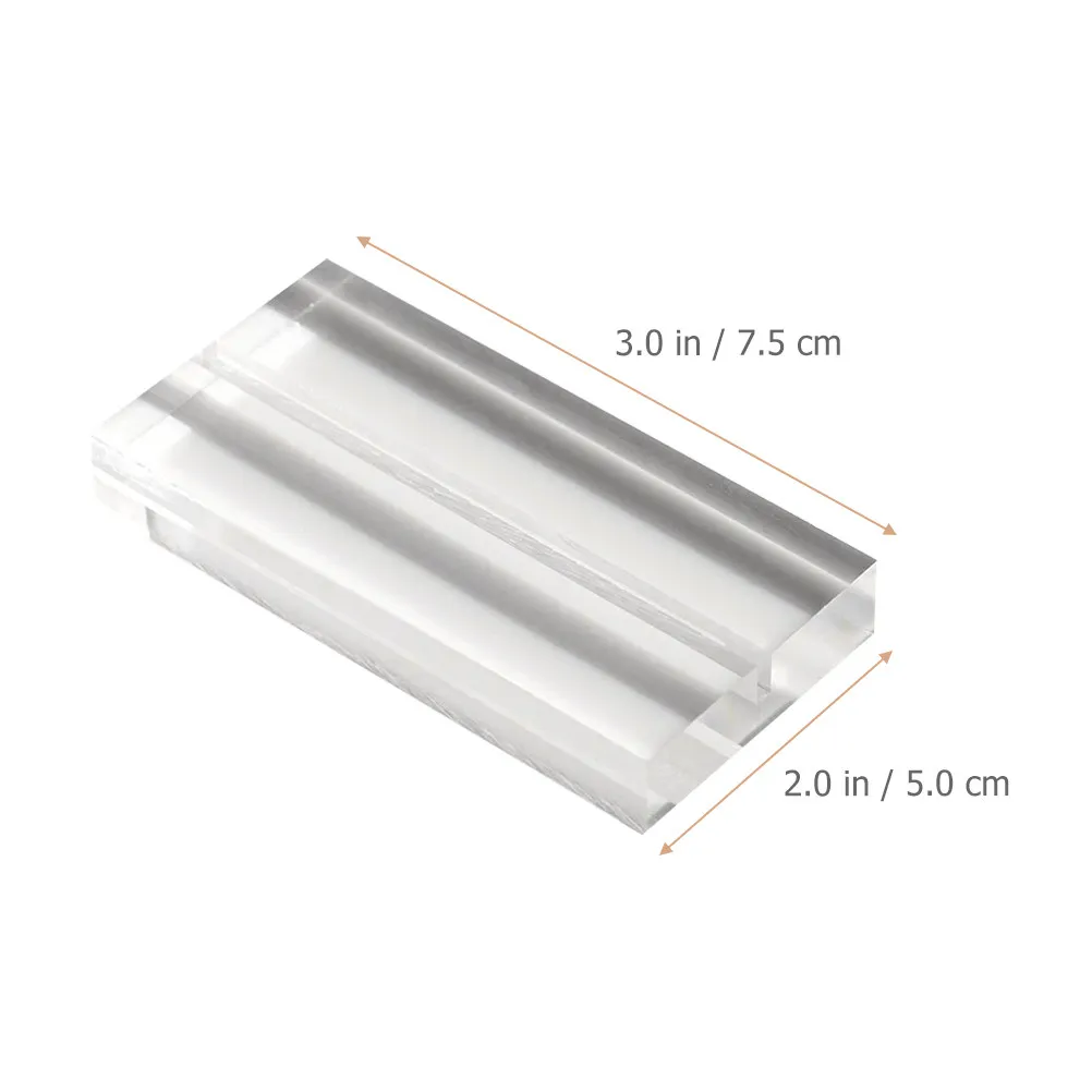 4Pcs Clear Acrylic Card Stand Table Number Holder Picture Memo Sign Stand for Wedding Prom Bridal Shower Shower Festival