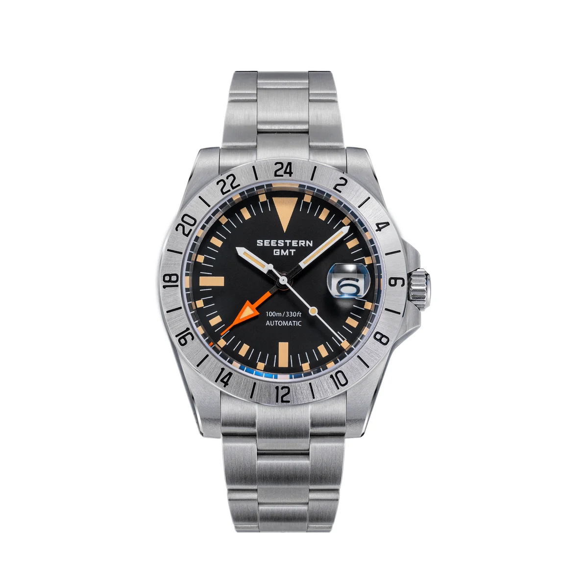 SEESTERN GMT Retro Watch for Men NH34 Automatic Movement