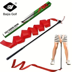 Golf Color Ribbon Swing Trainer Portable Full Swing Practice Golf Swing Speed Stick Golf Aid