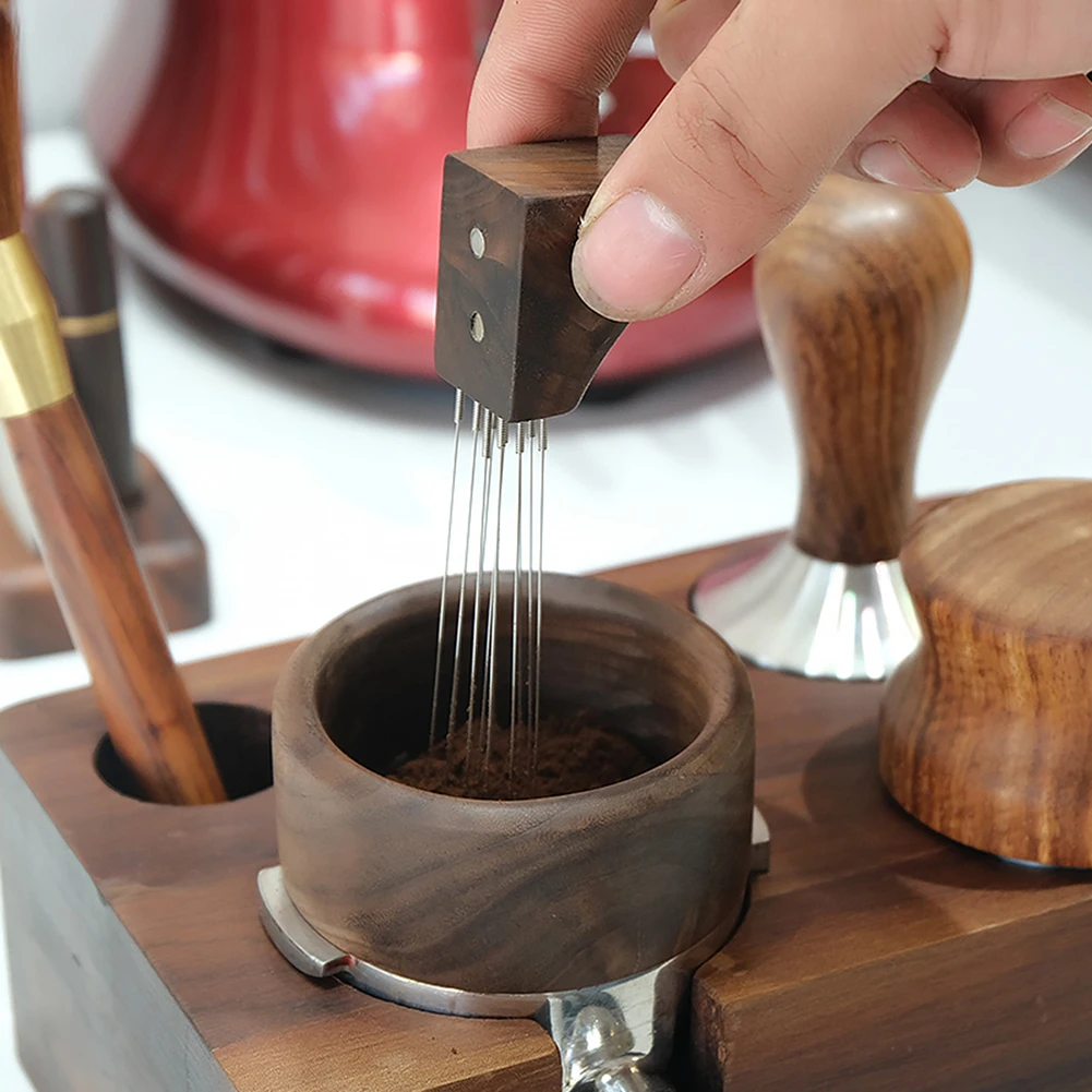 Espresso-Coffee Distribution Tool With Magnetic Design Multifunctional Coffee Powder Dispersing Needle Great Present Idea